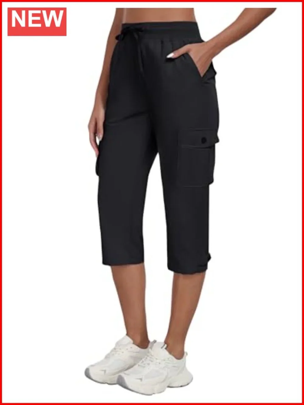 Women's Cargo Capris with Pockets Lightweight Quick Dry Hiking Pants